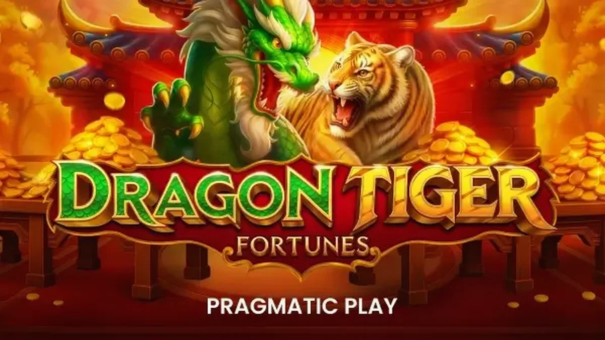 Tampilan visual slot Dragon Tiger Fortunes dengan tema Oriental yang mewah